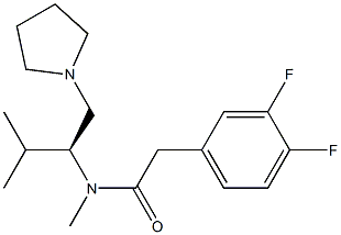 2-(3,4-Difluorophenyl)-N-methyl-N-[(S)-2-methyl-1-(1-pyrrolidinylmethyl)propyl]acetamide