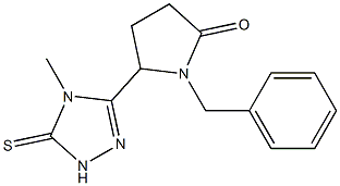 4-Methyl-5-(5-oxo-1-benzylpyrrolidin-2-yl)-2H-1,2,4-triazole-3(4H)-thione|