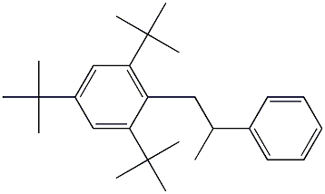 1-(2,4,6-トリ-tert-ブチルフェニル)-2-フェニルプロパン 化学構造式