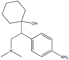 1-[1-(4-Aminophenyl)-2-dimethylaminoethyl]cyclohexanol Struktur