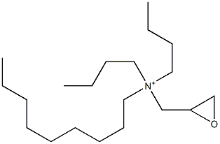 N,N-ジブチル-N-ノニル-2-オキシランメタンアミニウム 化学構造式