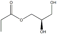プロパン酸(R)-2,3-ジヒドロキシプロピル 化学構造式