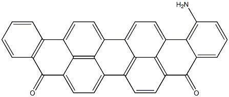 1-Aminoanthra[9,1,2-cde]benzo[rst]pentaphene-5,10-dione Structure