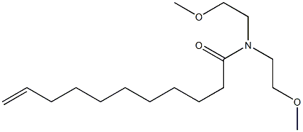 N,N-Bis(2-methoxyethyl)-10-undecenamide Structure