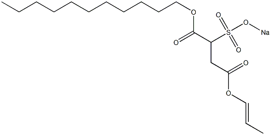 2-(Sodiosulfo)succinic acid 1-undecyl 4-(1-propenyl) ester Structure