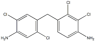 4-[(4-Amino-2,3-dichlorophenyl)methyl]-2,5-dichloroaniline Structure