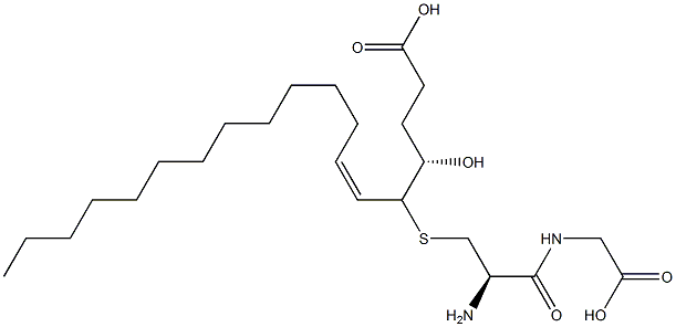 N-[S-[(1S,2Z)-1-[(1S)-3-Carboxy-1-hydroxypropyl]-2-pentadecenyl]-L-cysteinyl]glycine Structure