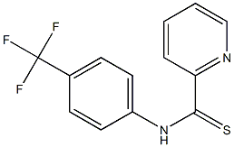 N-[4-Trifluoromethylphenyl]pyridine-2-carbothioamide,,结构式