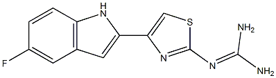 2-[[Amino(amino)methylene]amino]-4-(5-fluoro-1H-indol-2-yl)thiazole