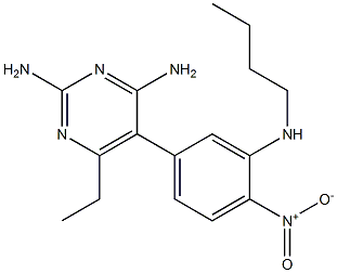 2,4-Diamino-6-ethyl-5-(3-(butylamino)-4-nitrophenyl)pyrimidine