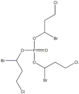 りん酸トリス(1-ブロモ-3-クロロプロピル) 化学構造式