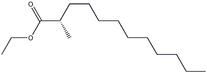 [S,(+)]-2-Methyllauric acid ethyl ester,,结构式