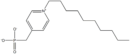 4-ホスホナトメチル-1-デシルピリジニウム 化学構造式