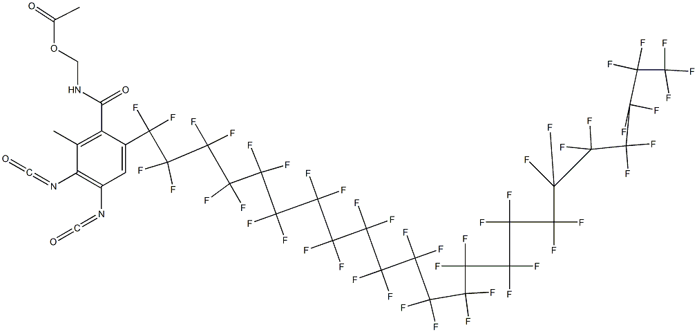  N-(Acetyloxymethyl)-2-(heptatetracontafluorotricosyl)-4,5-diisocyanato-6-methylbenzamide