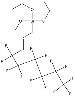 1-[Triethoxysilyl]-4,4,5,5,6,6,7,7,8,8,9,9,9-tridecafluoro-2-nonene 结构式