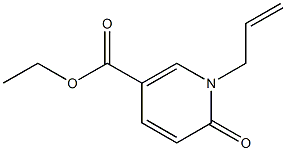 1-(2-Propenyl)-2-oxo-1,2-dihydropyridine-5-carboxylic acid ethyl ester 结构式