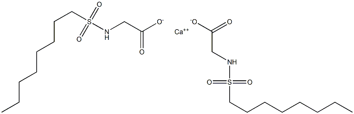 Bis(N-octylsulfonylglycine)calcium salt Struktur