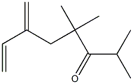 2,4,4-Trimethyl-6-methylene-7-octen-3-one,,结构式