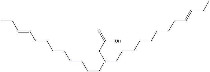 N,N-Di(9-dodecenyl)aminoacetic acid Structure