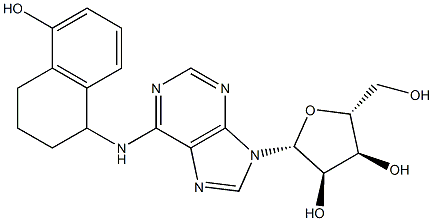 N-[[1,2,3,4-Tetrahydro-5-hydroxynaphthalen]-1-yl]adenosine Structure