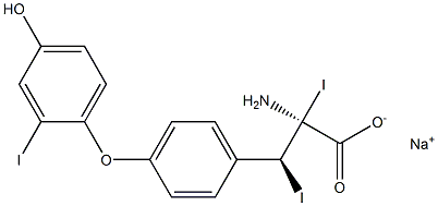 (2S,3S)-2-Amino-3-[4-(4-hydroxy-2-iodophenoxy)phenyl]-2,3-diiodopropanoic acid sodium salt|