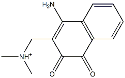 [[(4-Amino-1,2-dihydro-1,2-dioxonaphthalen)-3-yl]methyl]-N,N-dimethylaminium