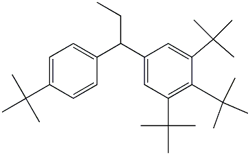 1-(3,4,5-Tri-tert-butylphenyl)-1-(4-tert-butylphenyl)propane Structure