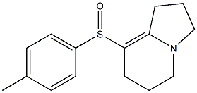 1,2,3,5,6,7-Hexahydro-8-(p-tolylsulfinyl)indolizine 结构式