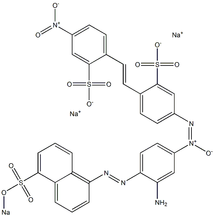 4-[3-Amino-4-[5-(sodiosulfo)-1-naphtylazo]phenyl-ONN-azoxy]-4'-nitrostilbene-2,2'-disulfonic acid disodium salt