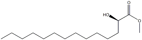 [R,(-)]-2-Hydroxytetradecanoic acid methyl ester Structure