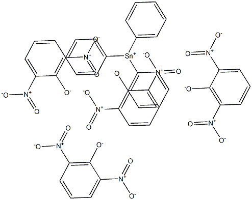 Triphenyltin(IV)2,6-dinitrophenolate,,结构式