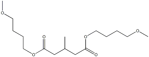 3-Methylglutaric acid bis(4-methoxybutyl) ester 结构式