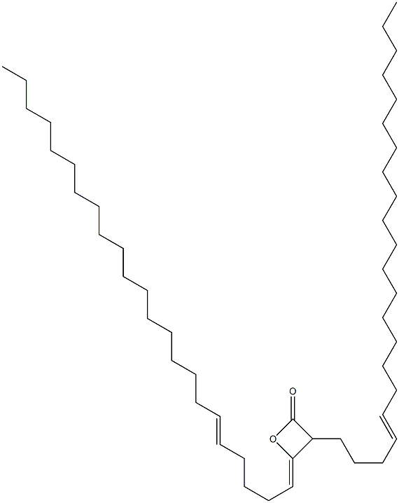 3-(4-Docosenyl)-4-(5-tricosen-1-ylidene)oxetan-2-one,,结构式