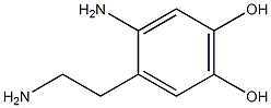 2-Amino-4,5-dihydroxyphenethylamine 结构式