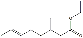 3,7-Dimethyl-6-octenoic acid ethyl ester Struktur
