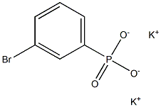 3-Bromophenylphosphonic acid dipotassium salt,,结构式