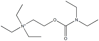 2-[[(Diethylamino)carbonyl]oxy]-N,N,N-triethylethanaminium,,结构式