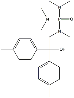 [メチル[2-ヒドロキシ-2,2-ビス(4-メチルフェニル)エチル]アミノ]ビス(ジメチルアミノ)ホスフィンオキシド 化学構造式