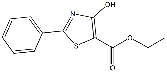 2-Phenyl-4-hydroxythiazole-5-carboxylic acid ethyl ester Structure