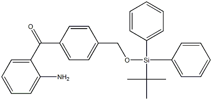 2'-Amino-4-[(tert-butyldiphenylsilyloxy)methyl]benzophenone 结构式