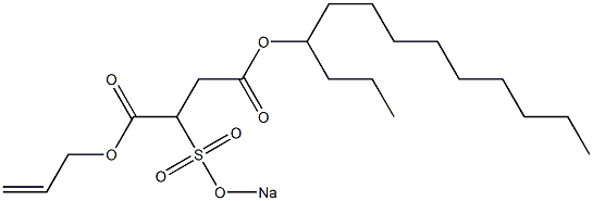  2-(Sodiosulfo)succinic acid 4-tridecyl 1-(2-propenyl) ester