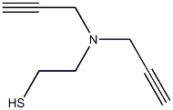 2-[ジ(2-プロピニル)アミノ]エタンチオール 化学構造式