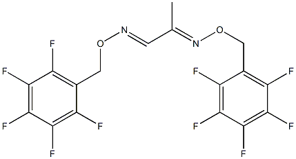 Propane-1,2-dione bis[O-[(pentafluorophenyl)methyl]oxime] Structure