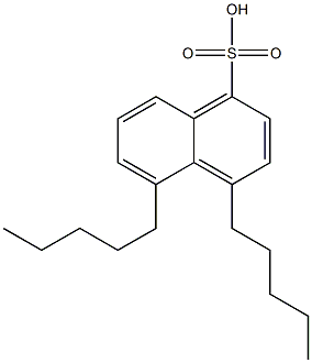 4,5-Dipentyl-1-naphthalenesulfonic acid 结构式