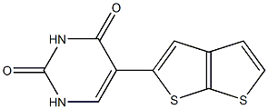 5-[Thieno[2,3-b]thiophen-2-yl]uracil,,结构式