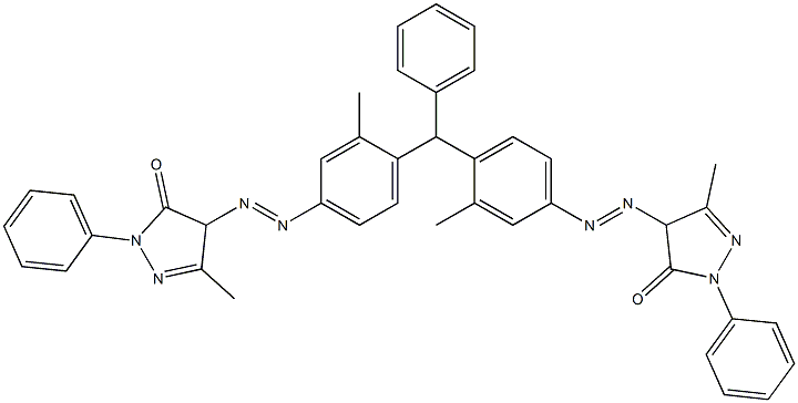 4,4'-[(Phenylmethylene)bis[(3-methyl-4,1-phenylene)azo]]bis(2,4-dihydro-5-methyl-2-phenyl-3H-pyrazol-3-one)