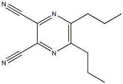 5,6-Dipropylpyrazine-2,3-dicarbonitrile,,结构式