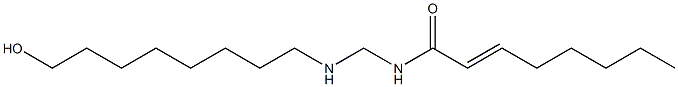 N-[[(8-Hydroxyoctyl)amino]methyl]-2-octenamide Structure