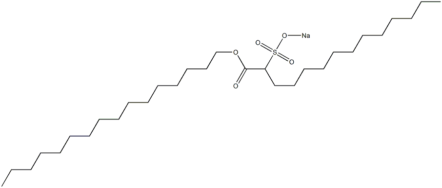 2-(Sodiosulfo)tetradecanoic acid hexadecyl ester 结构式