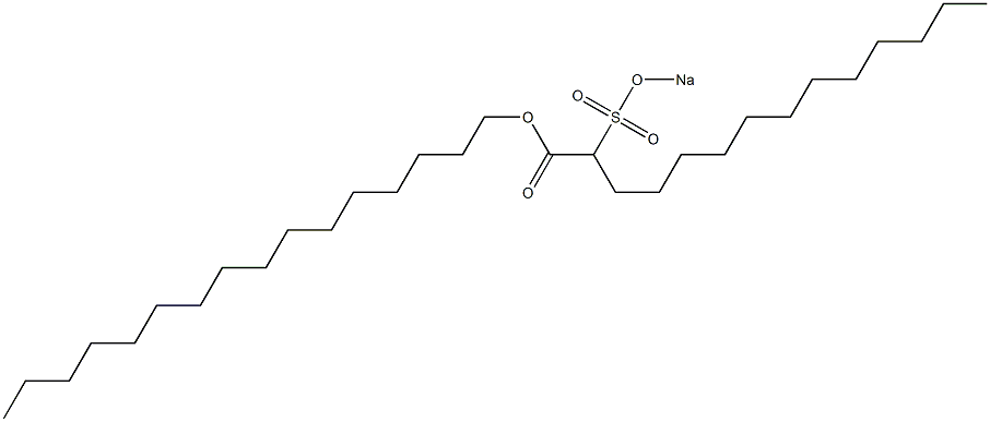 2-(Sodiosulfo)tetradecanoic acid hexadecyl ester Struktur